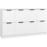 Maison Chic Komoda - Predalnik 2 kosa bela 60x30x70 cm konstruiran les, (21718644) Cene