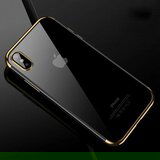 Nillkin elegance tanek silikonski ovitek za Samsung Galaxy A51 A515 - prozoren z zlatim robom | Shoptok.si
