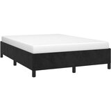  Posteljni okvir črn 140x190 cm žamet, (20726183) | Shoptok.si