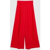 Marisse Red Viscose Wide-Leg Trousers | ePonuda.com