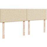 vidaXL Box spring postelja z vzmetnico krem 180x200 cm blago | Shoptok.si