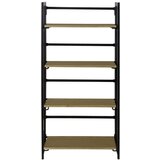 Lesnina-XXXL zložljiv regal klapp, črna, barva hrasta | Shoptok.si