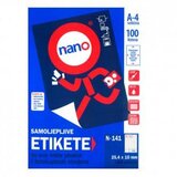 NANO Etikete za laserske i ink-jet pisače, odljepljive , N-141, 25,4x10 mm, 100/1 | shoptok.hr