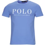 Polo Ralph Lauren Majice s kratkimi rokavi T-SHIRT AJUSTE EN COTON LOGO "" Modra