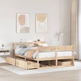 Maison Chic Posteljni okvir - Dvoposteljna postelja - Zakonska postelja brez vzmetnice 120x190 cm trdna borovina-J10449, (21764260) | Shoptok.si