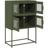 vidaXL Highboard Olive Green 68x39x107 cm Jeklo | Shoptok.si