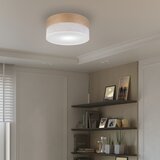  stropno svetlo sirja wood 1xE27/15W/230V prečnik 35 cm bela/hrast | Eponuda.com