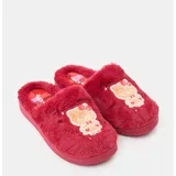Papuče s umjetnim krznom i vezom Hello Kitty