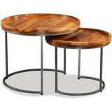  Set Bočnih Stolića 2 kom Masivno Drvo Manga | shoptok.hr