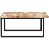  Zidna polica za umivaonik od čelika i masivnog bagremovog drva Smeđa 80 x 60 x 2 cm | shoptok.hr