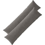  Presvlaka za jastuk 2 pcs ALMELO Tamnosiva 40 x 145 cm Kord | shoptok.hr
