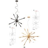  Redo 01-2935 - Visilica na sajli STELLAR 18xE14/25W/230V zlatna | Eponuda.com