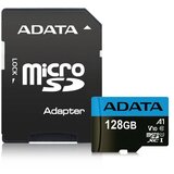A DATA Micro SD Card 128GB AData + SD adapter AUSDX128GUICL10A1-RA1/ class 10 cene
