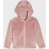 Sinsay Plišana zip-up dukserica s kapuljačom i 3D ušima | shoptok.hr