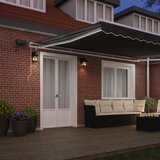  Okvir tende S LED lampica Bijelo 400 × 300 cm Aluminij | shoptok.hr