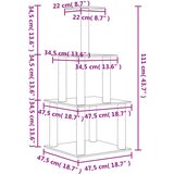  Penjalica za mačke sa stupovima za grebanje krem 111 cm | shoptok.hr