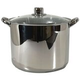 Gusto Casa Steel kozica s steklenim pokrovom 24cm, 9l / 2 ročaja / indukcija / inox, steklo, (20454480) Cene