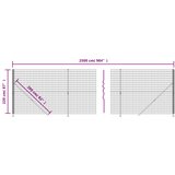  Ograda od žičane mreže s prirubnicom zelena 2,2x25 m | shoptok.hr