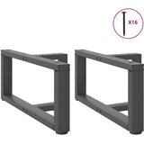  Noge za klub stolić T-oblika 2 kom antracit 70x25x(30-31) cm čelik | shoptok.hr