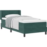 Box Spring Krevet s Madracem Tamno Zelena 100x200 cm Baršun | shoptok.hr
