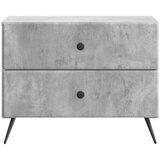  Noćni ormar Betonska siva 62 x 34 5 x 47 5 cm Konstruirano drvo | shoptok.hr