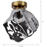  plafonsko svetlo cristal 1xE14/15W/230V mesing/zadimljeno-crna | Eponuda.com