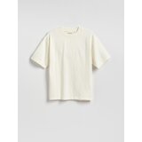 Reserved Pamučna majica - krem | shoptok.hr