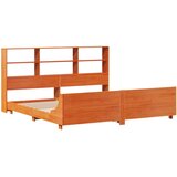  Okvir kreveta bez madraca voštano smeđi 200x200 cm od borovine | shoptok.hr