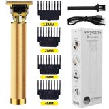 VERKGROUP VERK GROUP t9 akumulatorski brivnik in strižnik za lase in brado - prirezovalnik LCD 1500mAh zlat T9GOLD | Shoptok.si