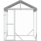 Vanjski kavez za pse s krovom srebrni 2x2x2,5 m pocinčani čelik | shoptok.hr