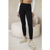 Kesi Women's ribbed leggings with a high waist black | Shoptok.si