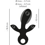 Eternal - trostruki vibrator s pumpom (crni) | shoptok.hr