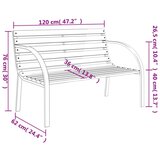  Klop 120 cm les in železo, (20592364) | Shoptok.si