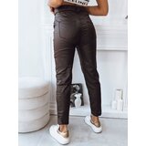 DStreet VIOLA women's trousers, dark brown, | Shoptok.si
