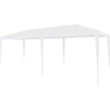 vidaXL Šotor za zabave 3x6 m PE bele barve | Shoptok.si