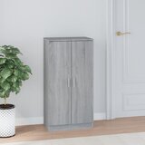 vidaXL Omarica za čevlje siva sonoma 55x35x108 cm inženirski les | Shoptok.si