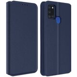 AVIZAR Ovitek Folio za Samsung A21s, držalo za kartice in video, magnetni zavihek - polnocno modra, (20626036) | Shoptok.si