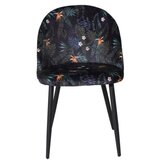 Venture Home Velvet blagovaonska stolica, crna, set od 2 Slike