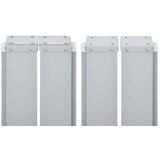 vidaXL Uvlačiva bočna tenda 100 x 1000 cm crvena | shoptok.hr