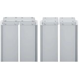vidaXL Zložljiva stranska tenda rdeča 100x1000 cm | Shoptok.si