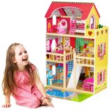 ECO TOYS drvena kućica sa bazenom i rasvetom | ePonuda.com