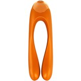 Satisfyer Naprstni vibrator Candy Cane, oranžen | Shoptok.si