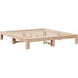  Okvir kreveta bez madraca 200 x 200 cm od masivne borovine | shoptok.hr