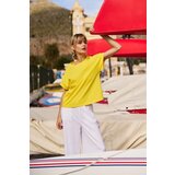 Marisse Yellow Cotton T-Shirt Cene