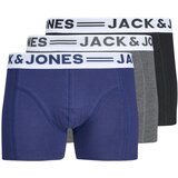 Jack & Jones Muški donji veš Sense Trunks 3-Pack Noos, 3 Para, Teget Cene