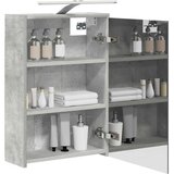  Kopalniška ogledalna omara Betonsko siva 43 x 16 x 62.5 cm, (5000233100) | Shoptok.si