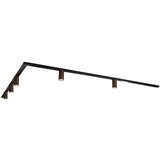 QAZQA Sodoben tirni sistem svetil s 5 reflektorji temno bronasta 1-fazna GU10 35 mm - Iconic Ruby Cene