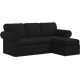 SOFA Crna 195 x 138 x 80 cm tkanina | shoptok.hr