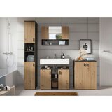 MID.YOU Kopalnica Mone, Barva Hrasta, Siva, 4-Delna | Shoptok.si