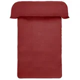 Bordo rdeča enojna posteljnina iz muslina 140x200 cm Amilia –